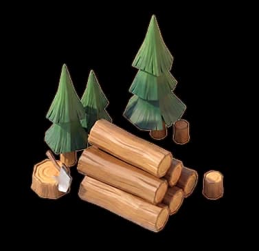 Wood resource game artwork